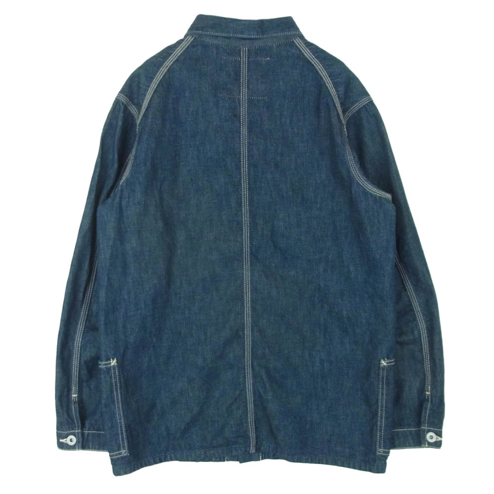 EVISU エヴィス デニム カバーオール ジャケット コットン 日本製 インディゴブルー系 36【中古】