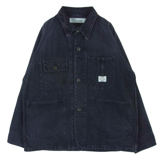 ダイリク 20SS J-3 WASH N'WEAR Cover All 加工 カバーオール ジャケット ダークネイビー系 パープル系 M【美品】【中古】