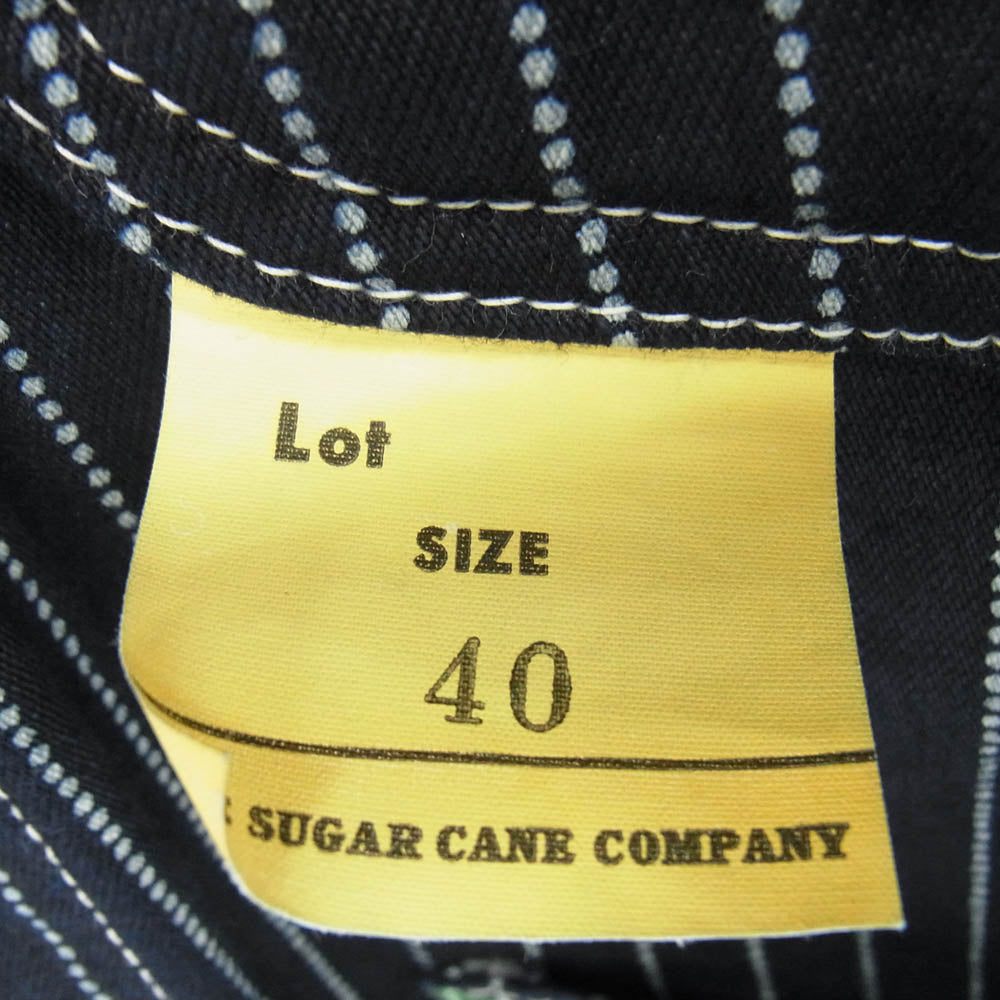 SUGAR CANE シュガーケーン SC14372 9oz WABASH STRIPE WORK COAT ウォバッシュ ストライプ カバーオール ジャケット インディゴブルー系 40【美品】【中古】