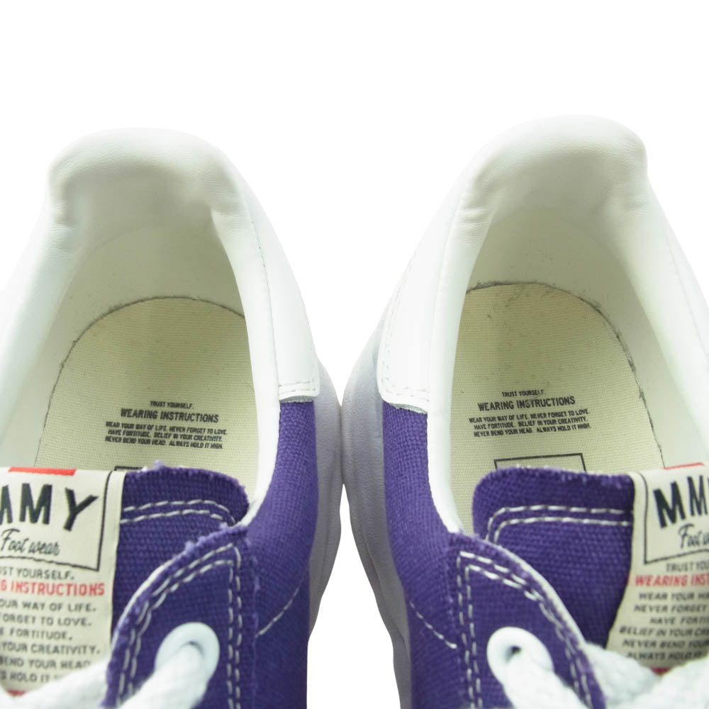 MIHARA YASUHIRO ミハラヤスヒロ A08FW735 Maison MIHARA YASUHIRO BLAKEY OG Sole Canvas Low-top Sneaker ブレイキー OG ソール キャンバス ロートップ スニーカー パープル系 42【美品】【中古】