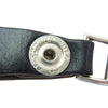 CHROME HEARTS クロムハーツ（原本無） BELT LOOP クロスボール ボタン レザー ベルト ループ ブラック系【中古】
