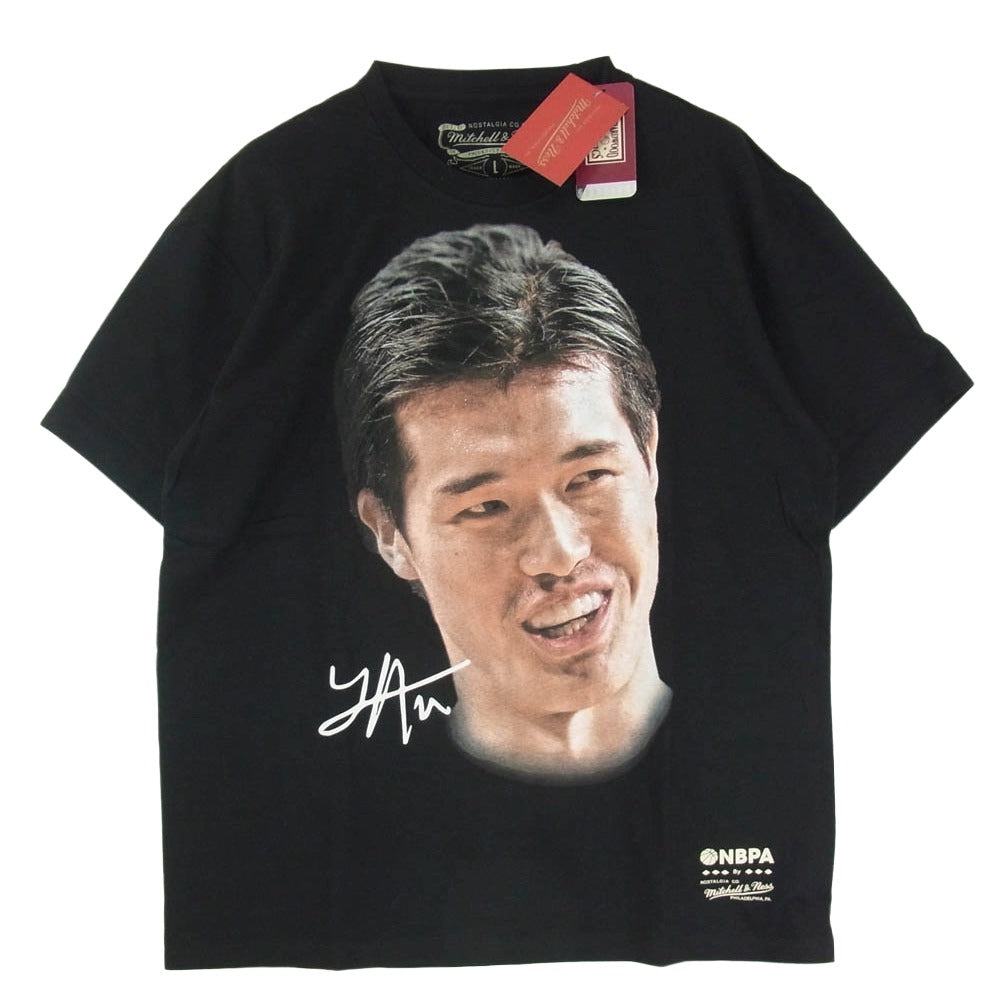 ミッチェルアンドネス NBA REAL BIG FACE ビック フェイス 半袖 Tシャツ ブラック系 L【美品】【中古】
