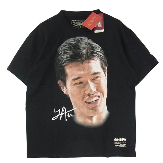 ミッチェルアンドネス NBA REAL BIG FACE ビック フェイス 半袖 Tシャツ ブラック系 L【美品】【中古】