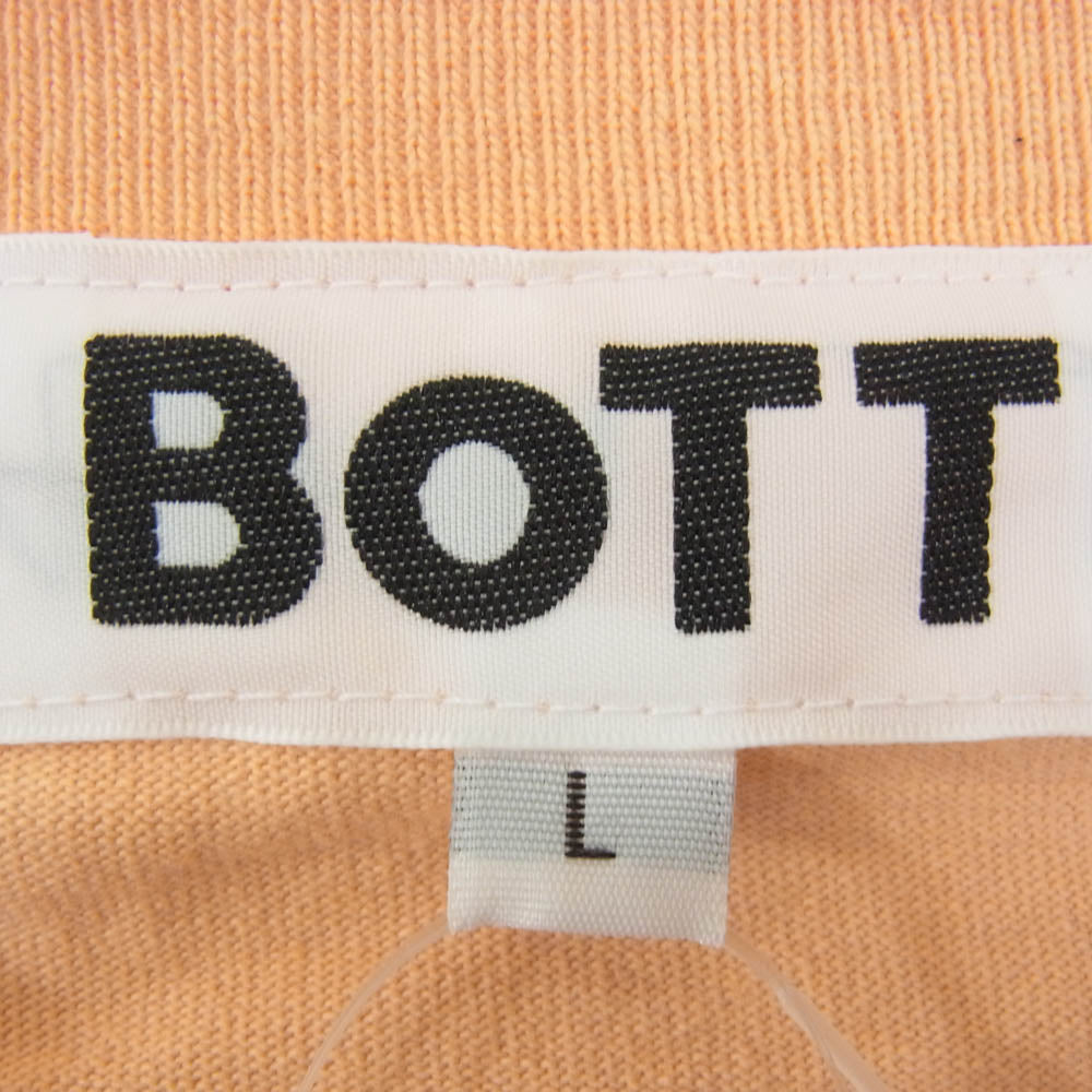 BOTT ボット BIRTH OF THE TEENAGER 半袖 Tシャツ オレンジ系 L【美品】【中古】