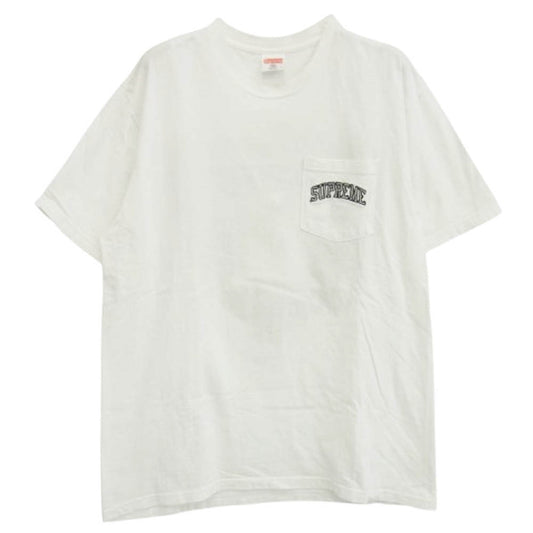 Supreme シュプリーム 19SS NFL Raiders 47 Pocket Tee レイダース ポケット 半袖 Tシャツ ホワイト系 M【中古】