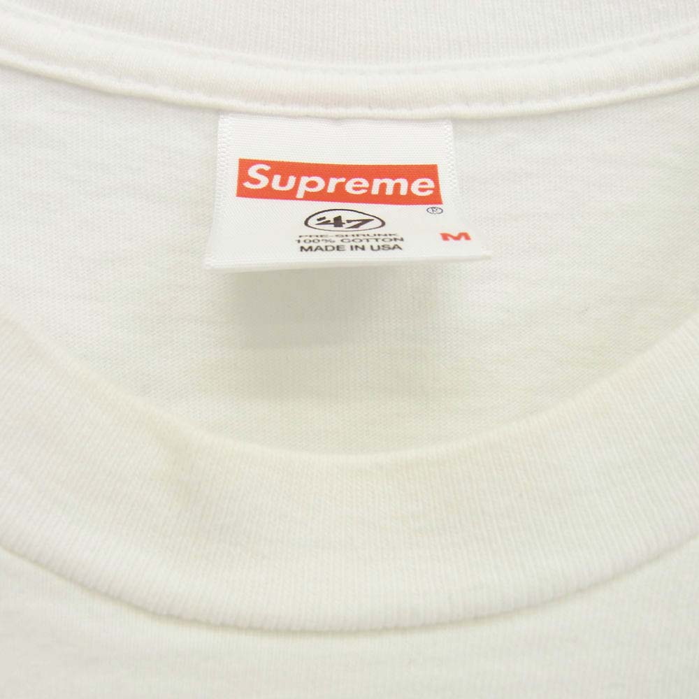 Supreme シュプリーム 19SS NFL Raiders 47 Pocket Tee レイダース ポケット 半袖 Tシャツ ホワイト系 M【中古】