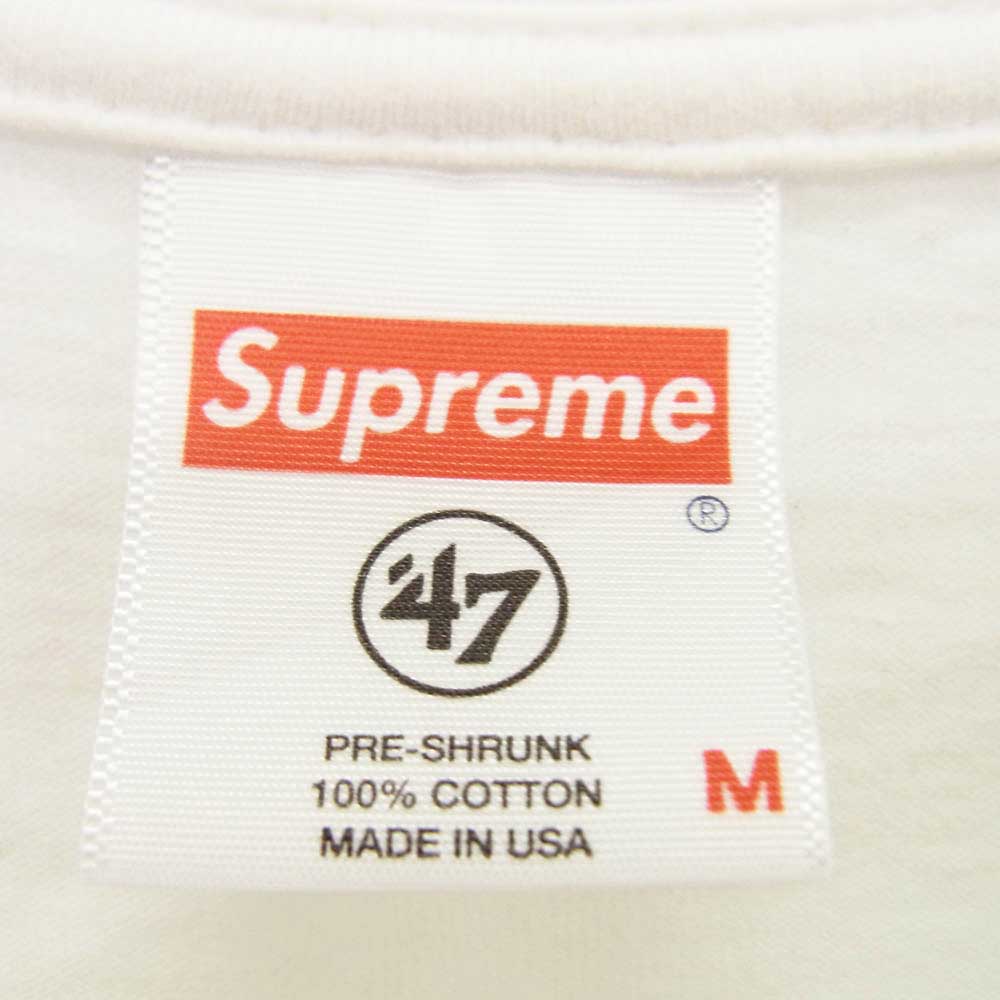 Supreme シュプリーム 19SS NFL Raiders 47 Pocket Tee レイダース ポケット 半袖 Tシャツ ホワイト系 M【中古】