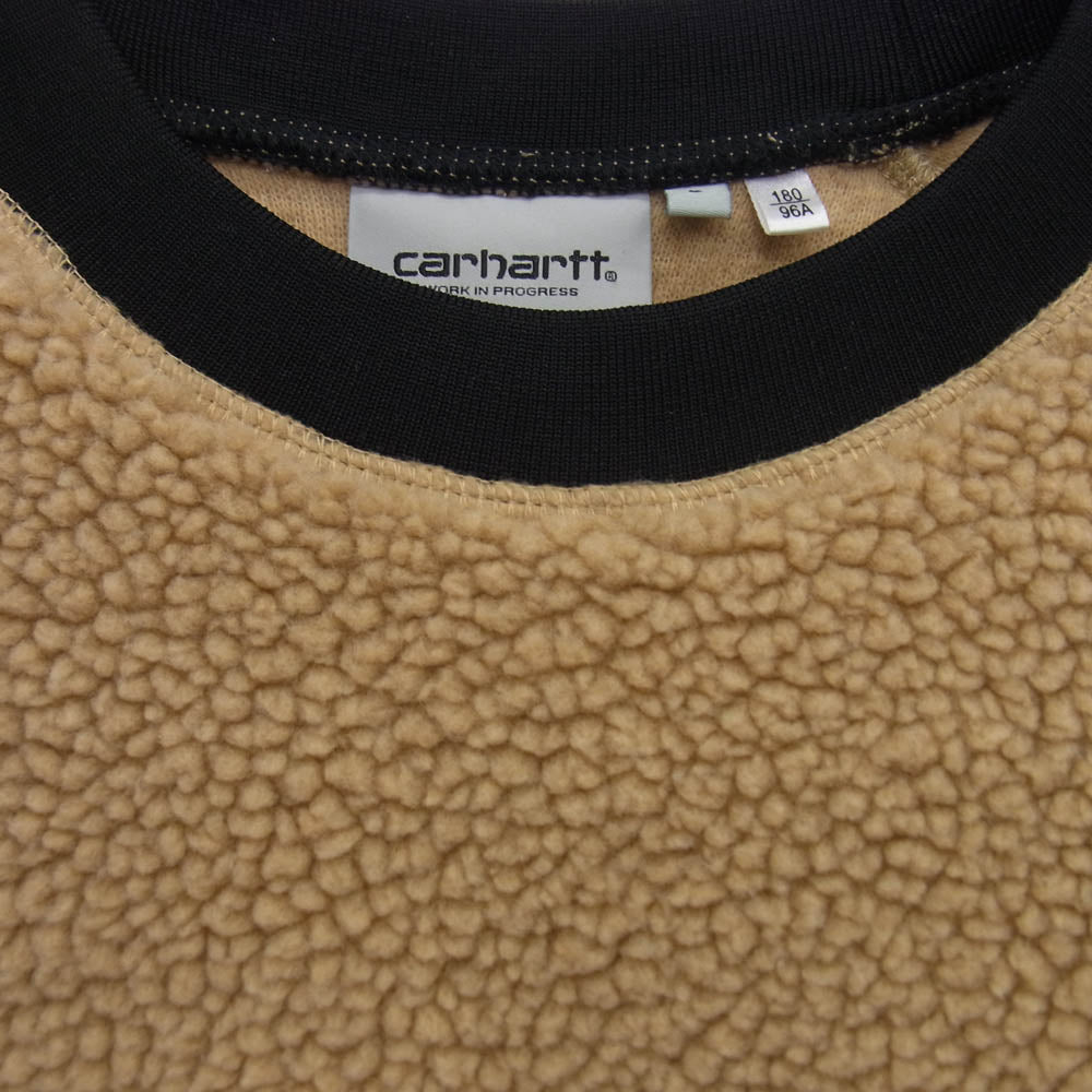 Carhartt カーハート WIP Prentis Sweatshirt プレンティス フリース スウェット シャツ ベージュ系 L【中古】