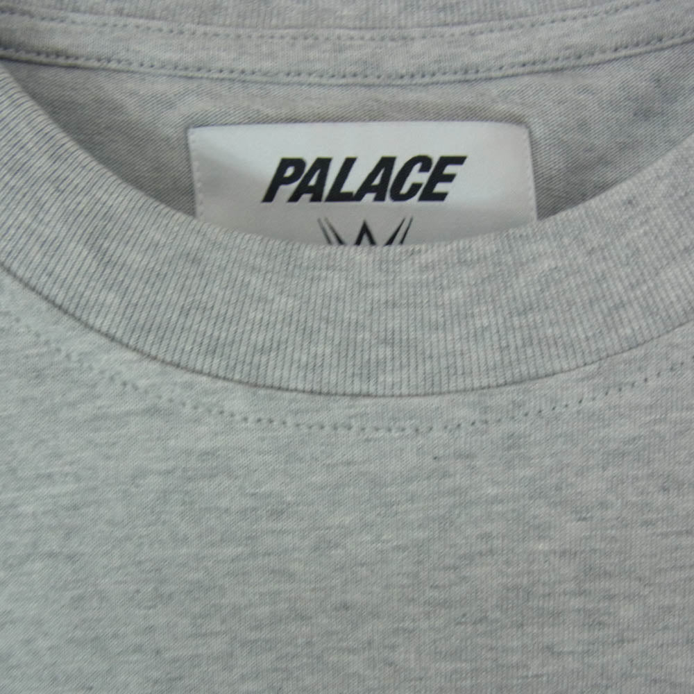 PALACE パレス x WWE Mankind Sock T-Shirt マンカインド ソック フォトグラフィック クルーネック 半袖Tシャツ グレー系 L【美品】【中古】