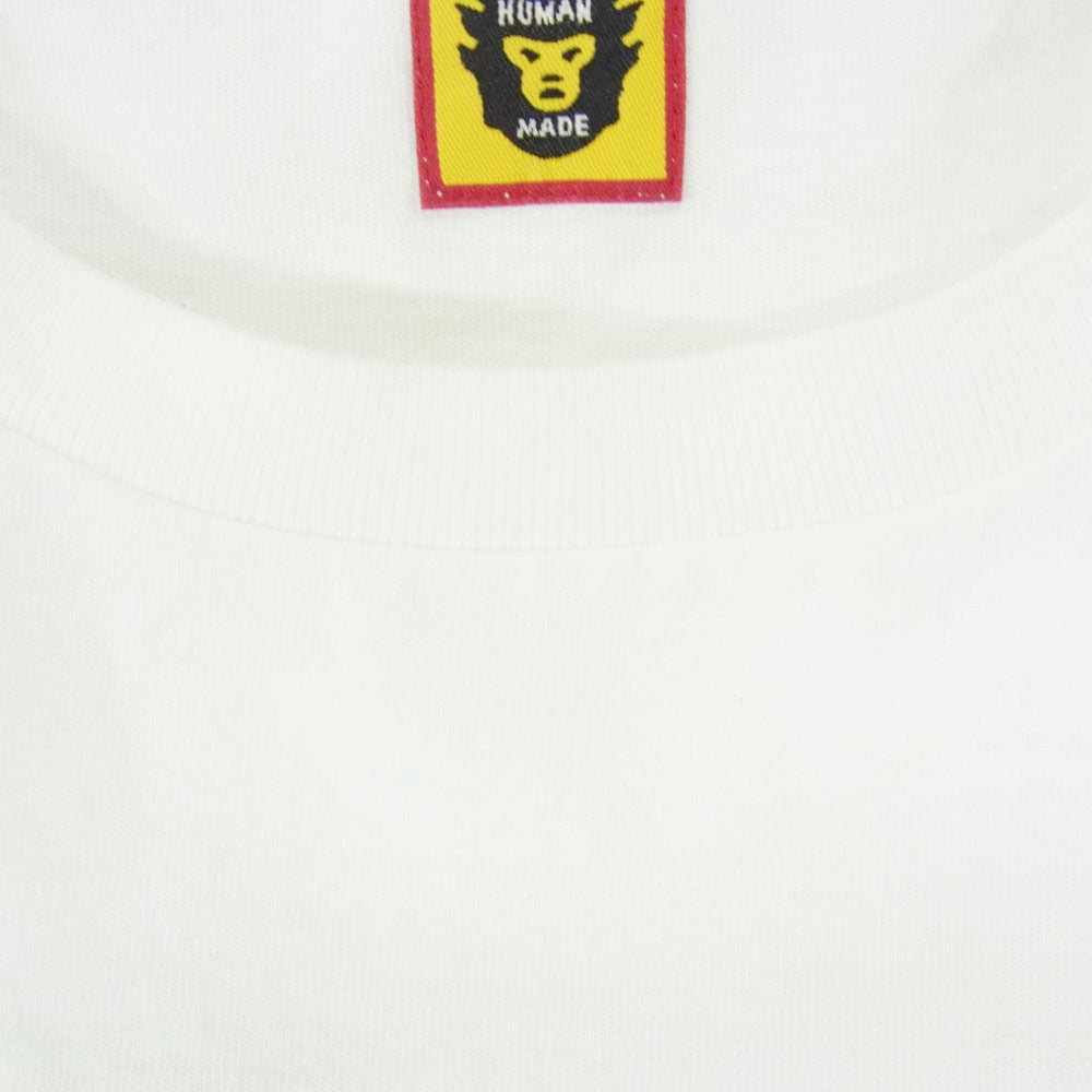 HUMAN MADE ヒューマンメイド STRMCWBY HUMAN MADE 長袖 プリント Tシャツ オフホワイト系 XL【中古】