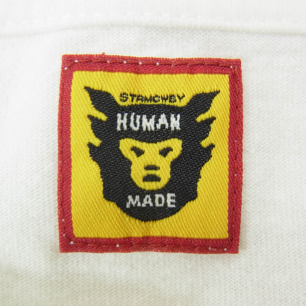 HUMAN MADE ヒューマンメイド STRMCWBY HUMAN MADE 長袖 プリント Tシャツ オフホワイト系 XL【中古】