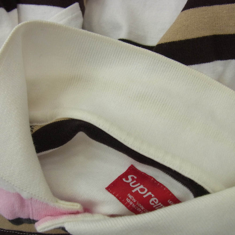 supreme ボックスロゴ ラガーシャツ　ポロシャツ Supreme Box logo ボックスロゴ Polo ラグビーシャツ