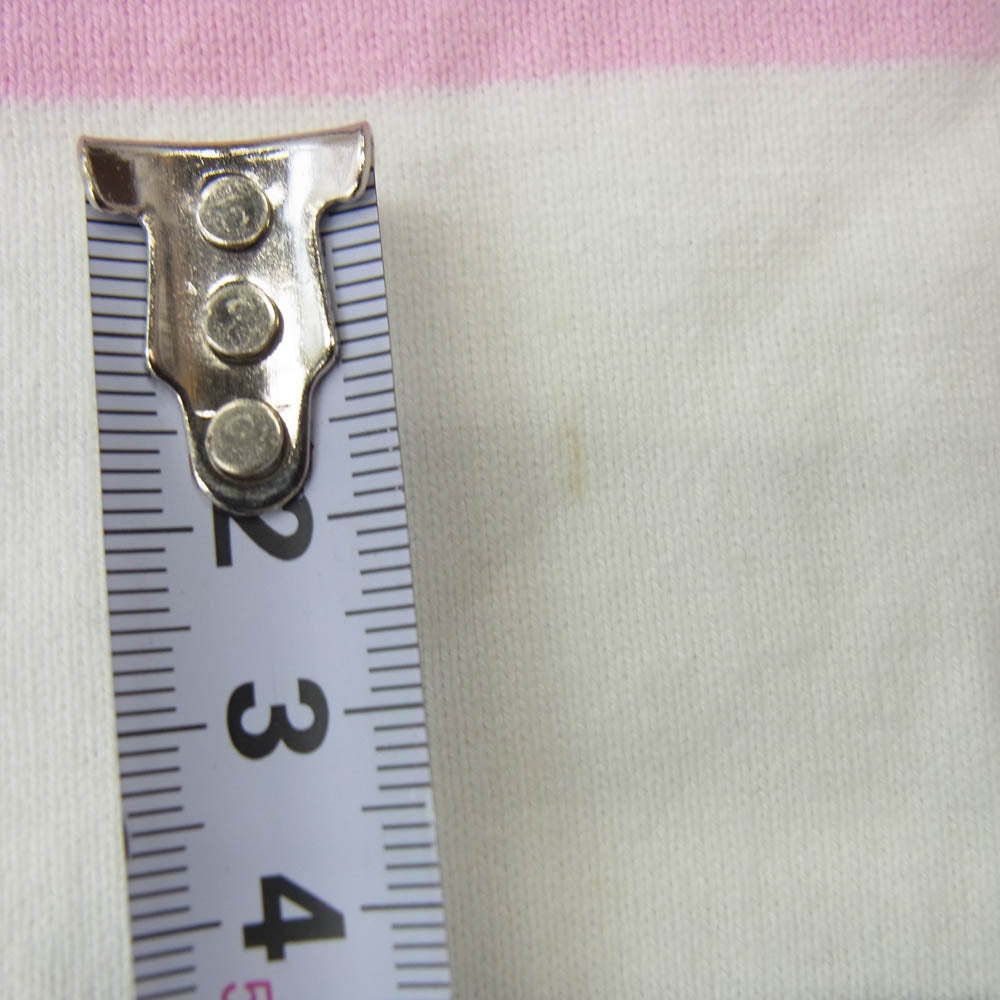 Supreme シュプリーム Double Stripe Polo ストライプ 長袖 ポロシャツ ラガー シャツ ホワイト系 マルチカラー系 M【中古】