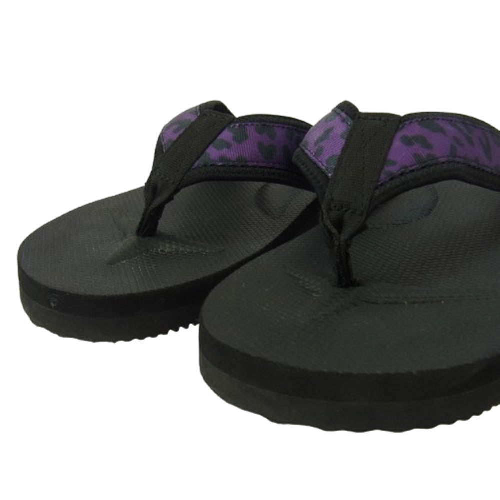 WACKO MARIA ワコマリア 21SS OG-021-2WM × suicoke スイコック レオパード サンダル ブラック系 パープル系 26cm【中古】