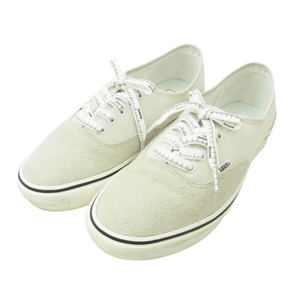 VANS バンズ VN000CEMGRY × TRIPSTER ComfyCush Authentic HC コンフィクッシュ オーセンティック ローカット スニーカー ホワイト系 26.5cm【中古】