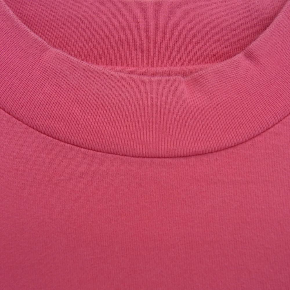 Supreme シュプリーム 22AW Mock Neck L/S Top モックネック クラシックロゴ 長袖 Tシャツ ピンク系 M【中古】