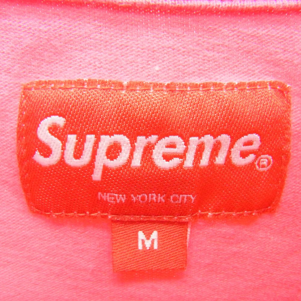 Supreme シュプリーム 22AW Mock Neck L/S Top モックネック クラシックロゴ 長袖 Tシャツ ピンク系 M【中古】