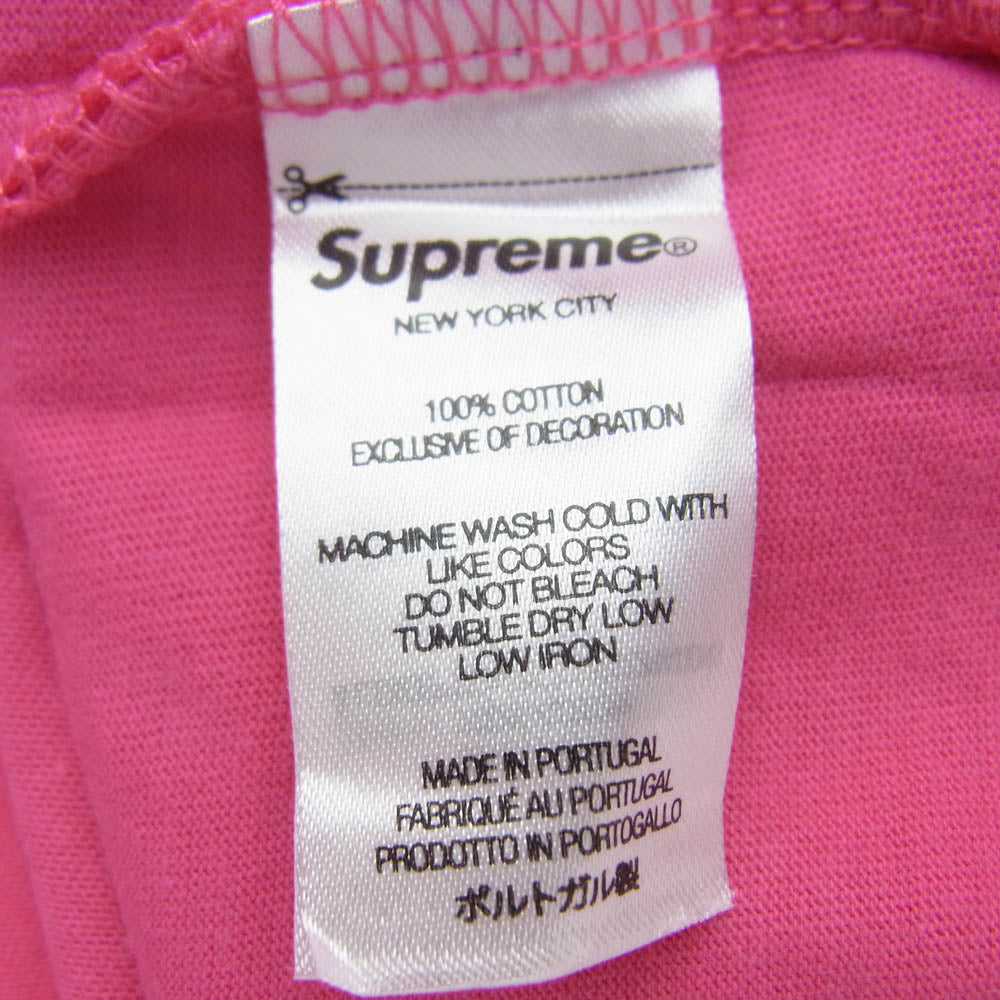 Supreme シュプリーム 22AW Mock Neck L/S Top モックネック クラシックロゴ 長袖 Tシャツ ピンク系 M【中古】
