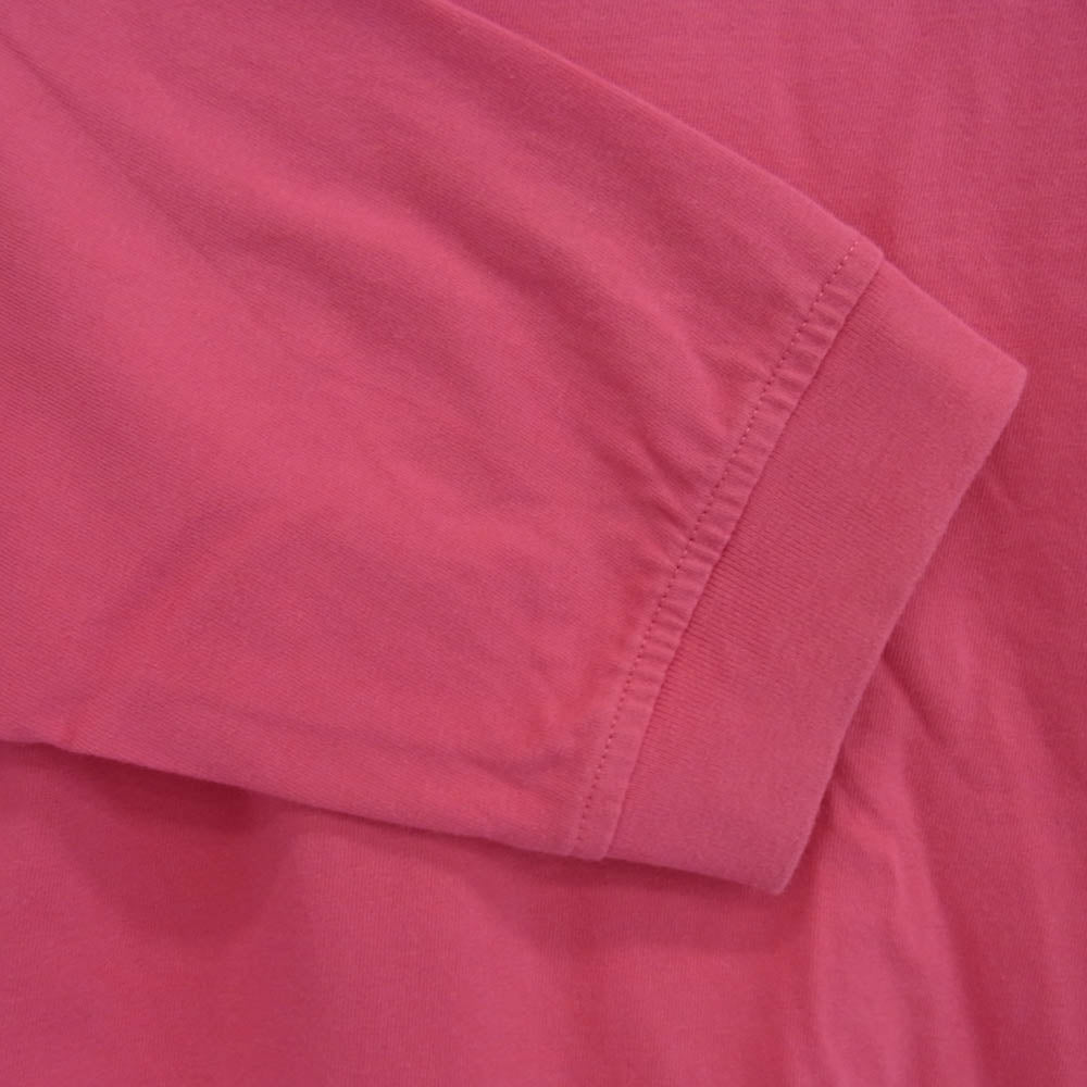 Supreme シュプリーム 22AW Mock Neck L/S Top モックネック クラシックロゴ 長袖 Tシャツ ピンク系 M【中古】