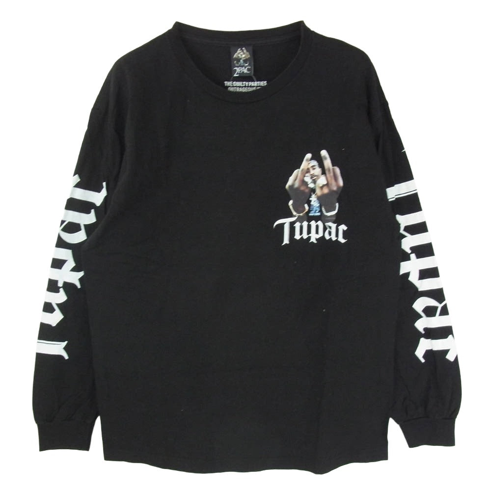 WACKO MARIA ワコマリア 2PAC LONG SLEEVE T-SHIRT 2PAC ロングスリーブ 長袖 Tシャツ ブラック系 L【中古】