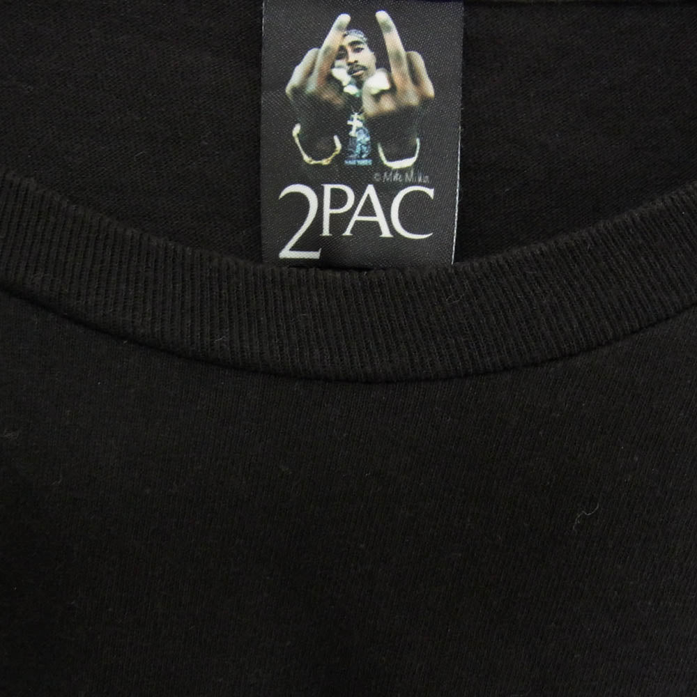 WACKO MARIA ワコマリア 2PAC LONG SLEEVE T-SHIRT 2PAC ロングスリーブ 長袖 Tシャツ ブラック系 L【中古】