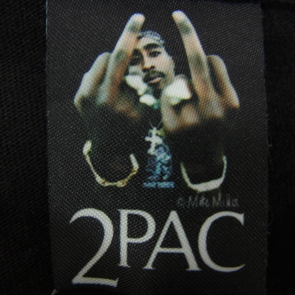 WACKO MARIA ワコマリア 2PAC LONG SLEEVE T-SHIRT 2PAC ロングスリーブ 長袖 Tシャツ ブラック系 L【中古】
