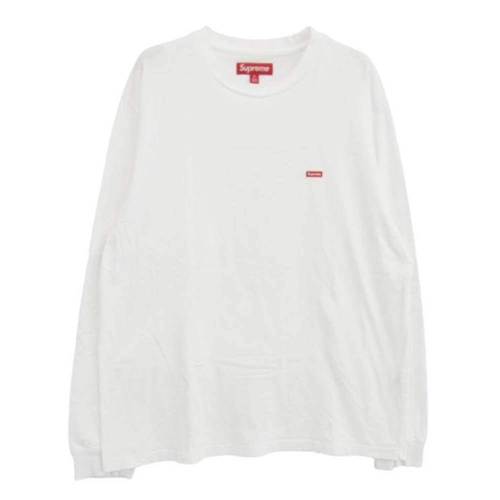 Supreme シュプリーム 23AW Small Box L/S Tee スモール ボックス ロゴ 長袖 Tシャツ ホワイト系 M【中古】