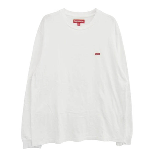 Supreme シュプリーム 23AW Small Box L/S Tee スモール ボックス ロゴ 長袖 Tシャツ ホワイト系 M【中古】
