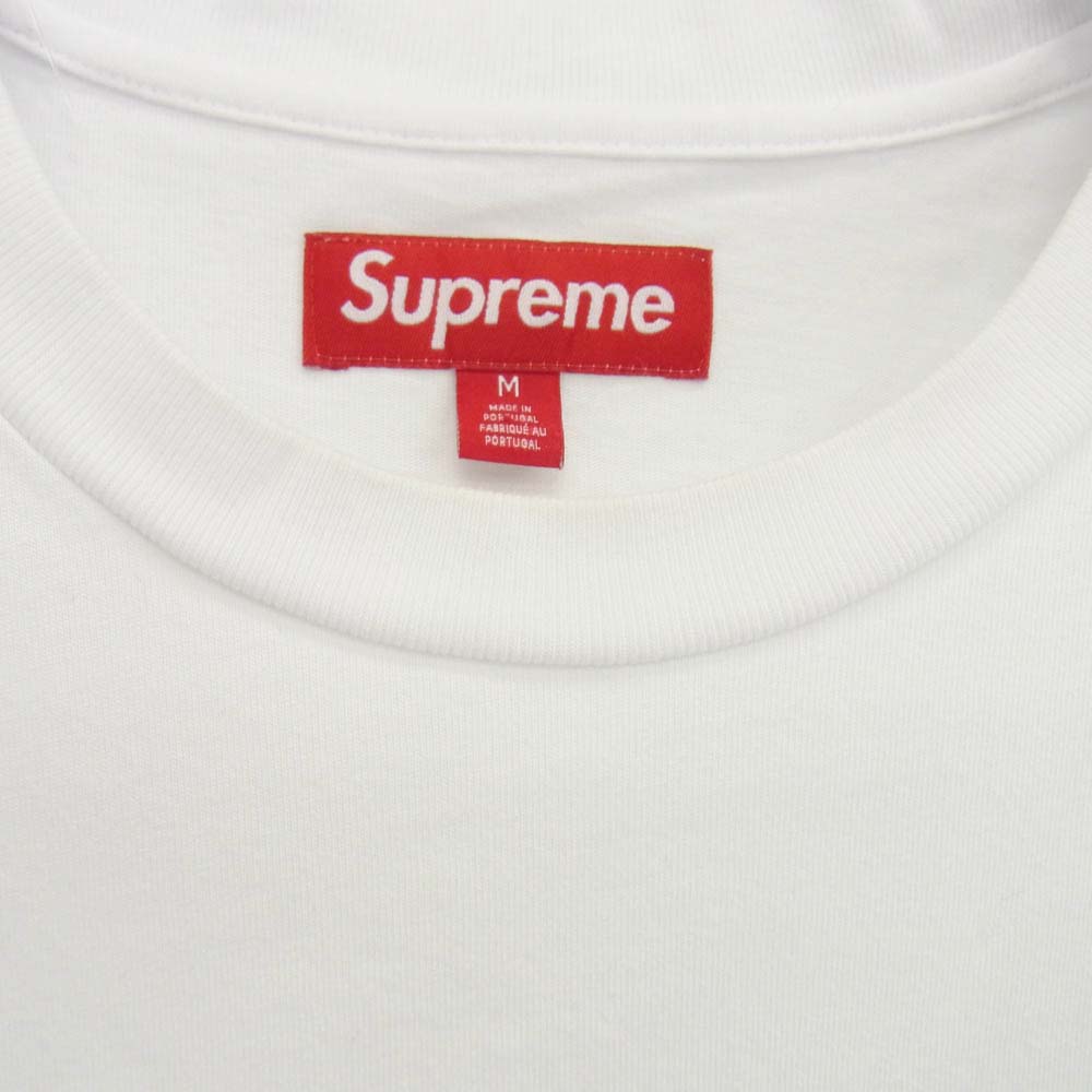Supreme シュプリーム 23AW Small Box L/S Tee スモール ボックス ロゴ 長袖 Tシャツ ホワイト系 M【中古】