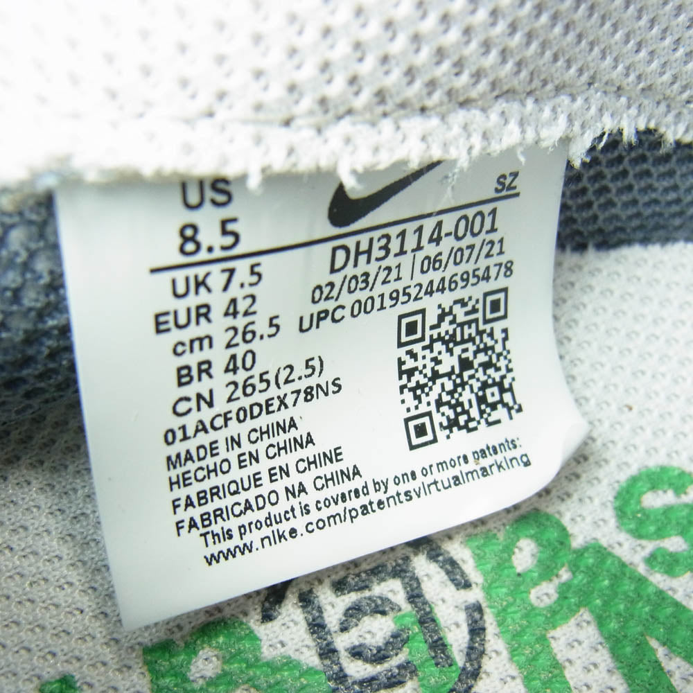 NIKE ナイキ DH3114-001 × CLOT × Sacai LD Waffle Grey Obsidian Cool Grey ワッフル グレーオブシディアン クールグレー グレー系 26.5cm【中古】