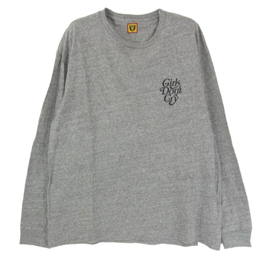 HUMAN MADE ヒューマンメイド × GirlsDon'tCry ガールズドントクライ 長袖 Tシャツ カットソー ロングスリーブ グレー系 L【中古】