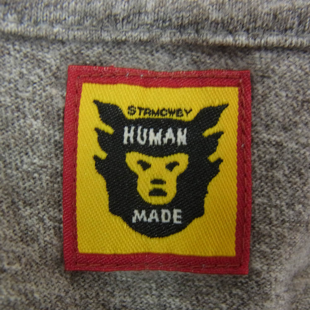 HUMAN MADE ヒューマンメイド × GirlsDon'tCry ガールズドントクライ 長袖 Tシャツ カットソー ロングスリーブ グレー系 L【中古】