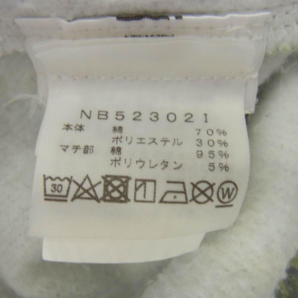 Supreme シュプリーム 23AW NB52302I × THE NORTH FACE ノースフェイス Leaf Sweat Pant リーフ スウェット パンツ オフホワイト系 グリーン系 M【中古】