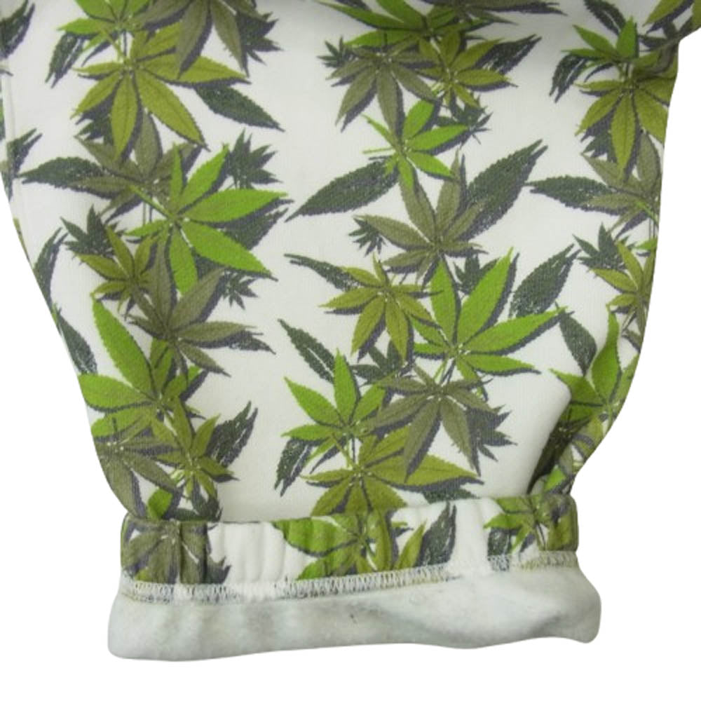 Supreme シュプリーム 23AW NB52302I × THE NORTH FACE ノースフェイス Leaf Sweat Pant リーフ スウェット パンツ オフホワイト系 グリーン系 M【中古】