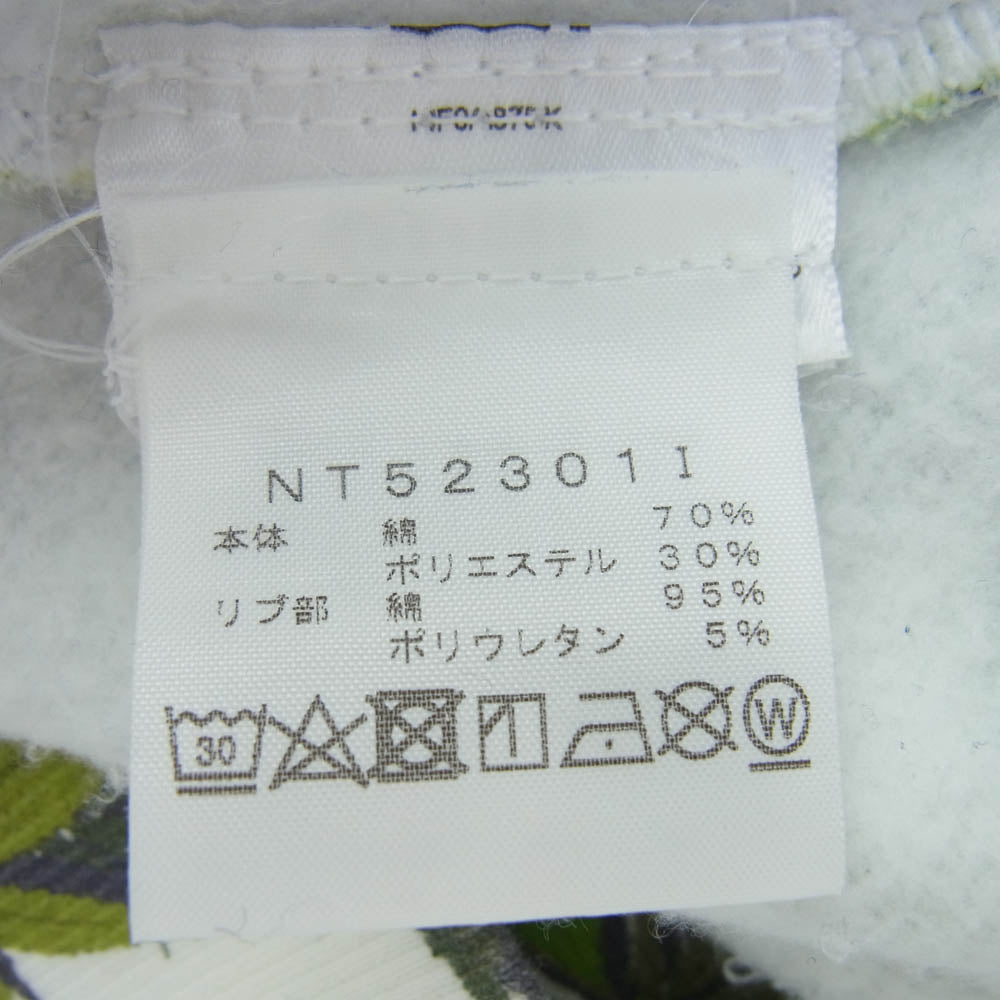 Supreme シュプリーム 23AW NT52301I ×THE NORTH FACE ザ ノースフェイス Leaf Hooded Sweatshirt リーフ フーデッド スウェットシャツ フーディ パーカー オフホワイト系 グリーン系 M【中古】