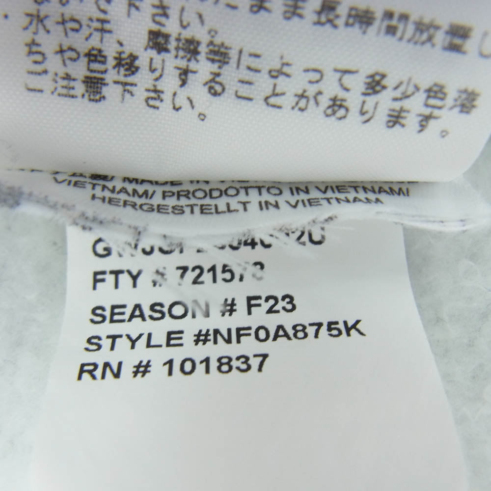 Supreme シュプリーム 23AW NT52301I ×THE NORTH FACE ザ ノースフェイス Leaf Hooded Sweatshirt リーフ フーデッド スウェットシャツ フーディ パーカー オフホワイト系 グリーン系 M【中古】