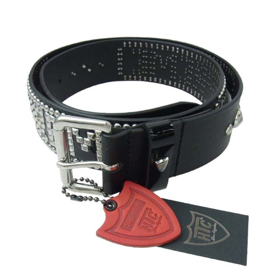 Supreme シュプリーム 23SS × HTC STUDDED BELT BLACK スタッズ ベルト ブラック系【中古】