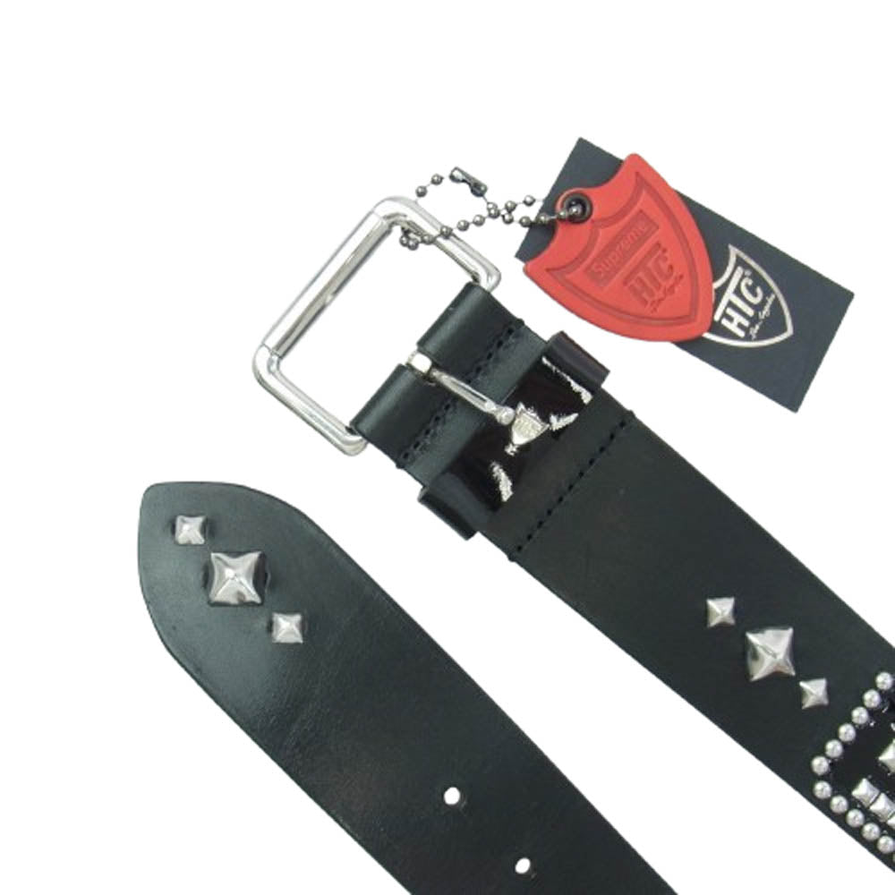 Supreme シュプリーム 23SS × HTC STUDDED BELT BLACK スタッズ ベルト ブラック系【中古】