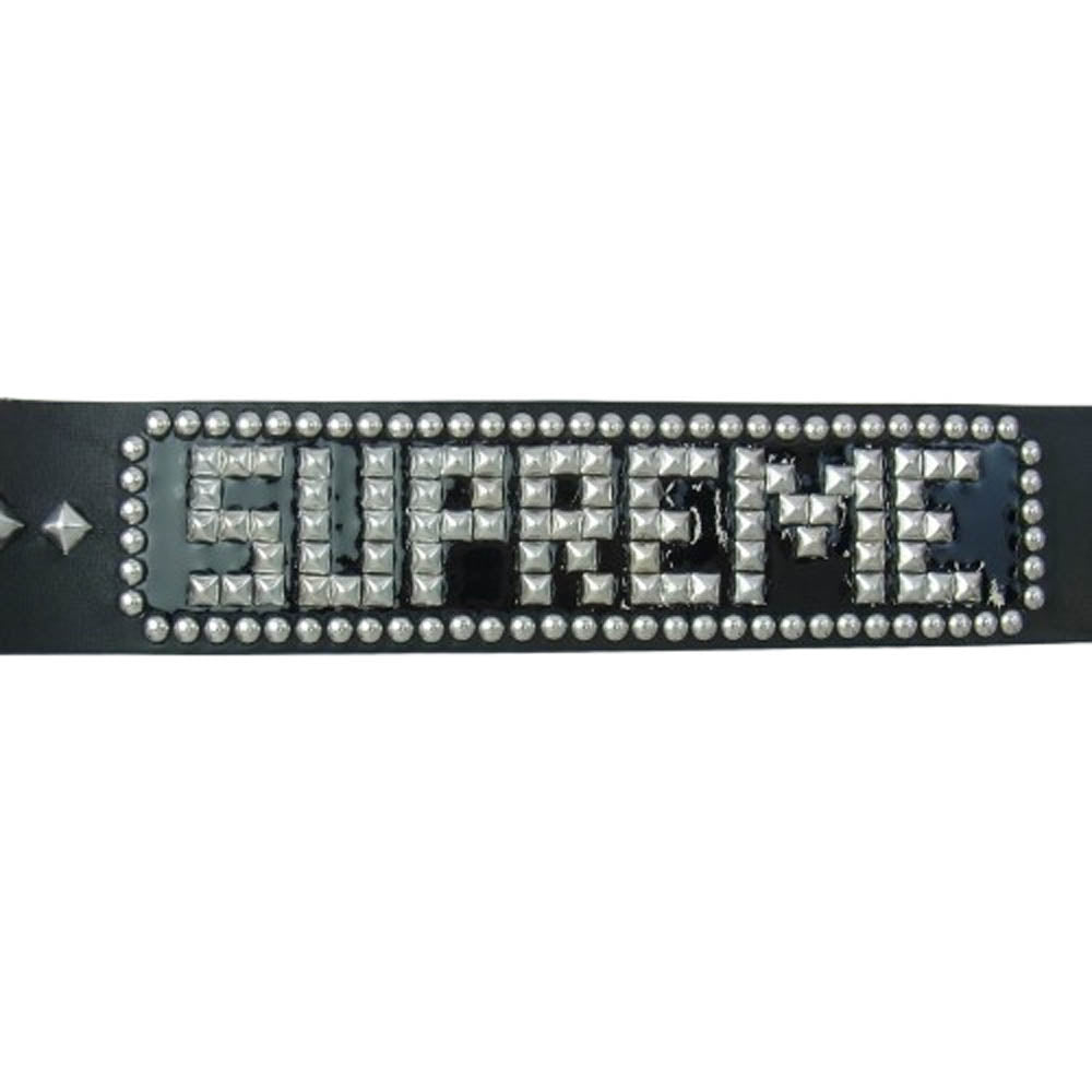 Supreme シュプリーム 23SS × HTC STUDDED BELT BLACK スタッズ ベルト ブラック系【中古】