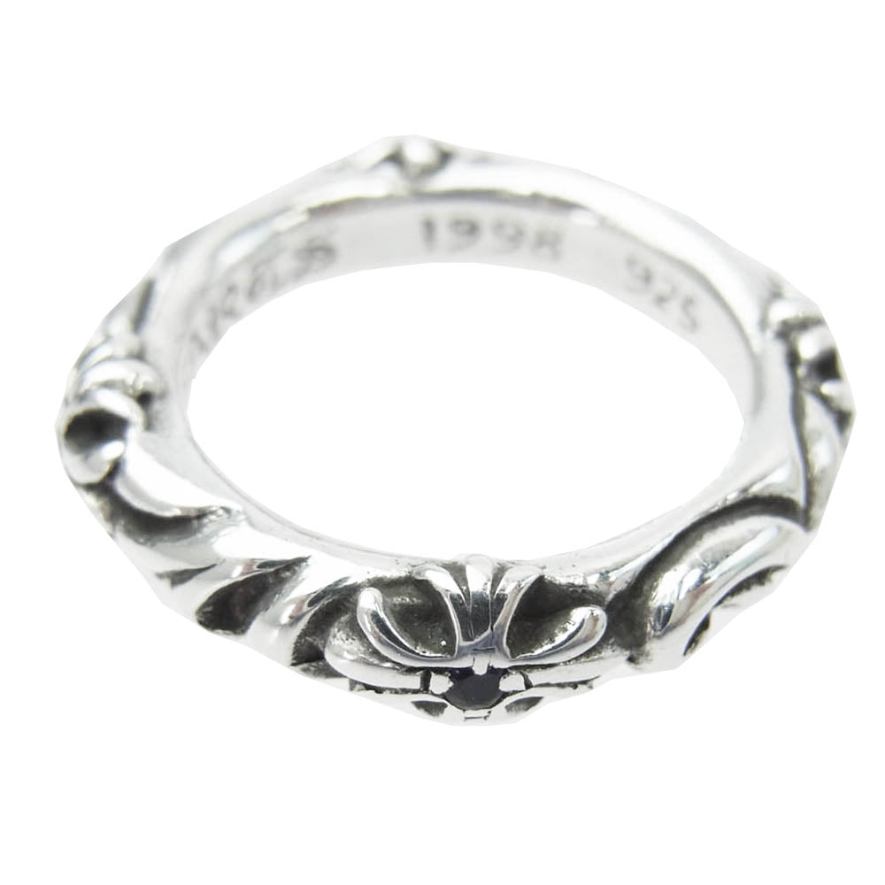 CHROME HEARTS クロムハーツ（原本無） SBT BAND SBTバンド リング アフター4Pサファイア シルバー系 15.5号【中古】