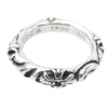 CHROME HEARTS クロムハーツ（原本無） SBT BAND SBTバンド リング アフター4Pサファイア シルバー系 15.5号【中古】