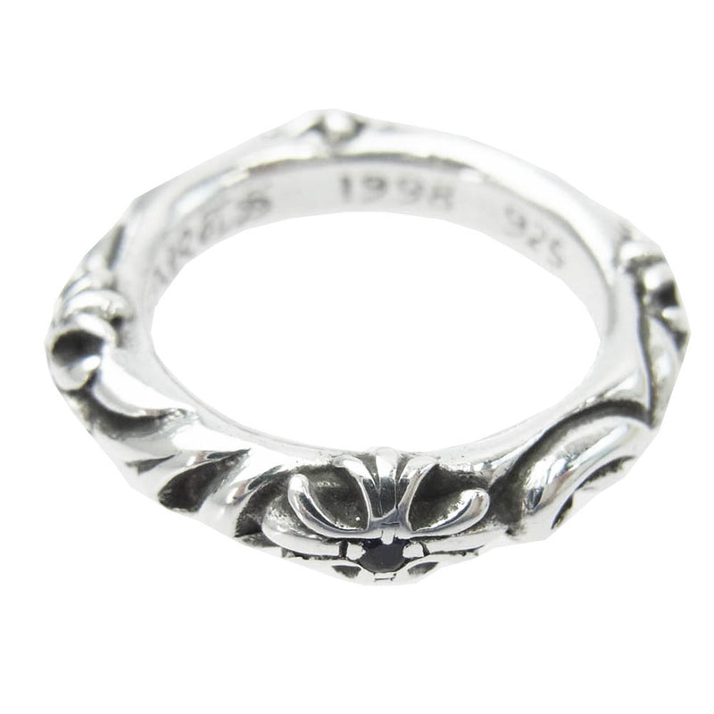 CHROME HEARTS クロムハーツ（原本無） SBT BAND SBTバンド リング アフター4Pサファイア シルバー系 15.5号【中古】