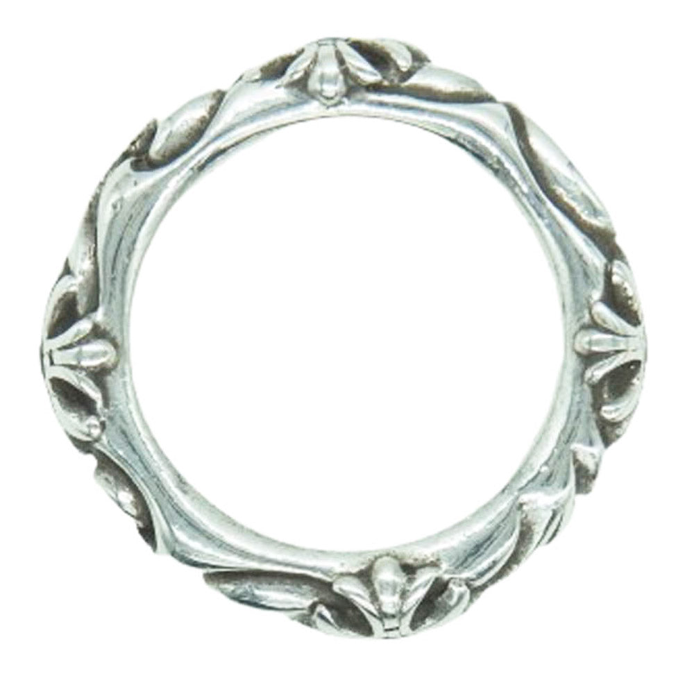 CHROME HEARTS クロムハーツ（原本無） SBT BAND SBTバンド リング アフター4Pサファイア シルバー系 15.5号【中古】