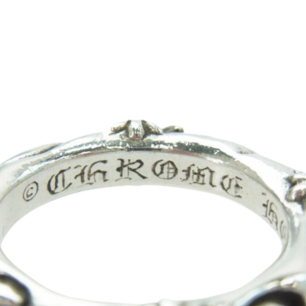 CHROME HEARTS クロムハーツ（原本無） SBT BAND SBTバンド リング アフター4Pサファイア シルバー系 15.5号【中古】