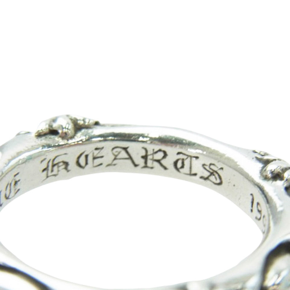 CHROME HEARTS クロムハーツ（原本無） SBT BAND SBTバンド リング アフター4Pサファイア シルバー系 15.5号【中古】