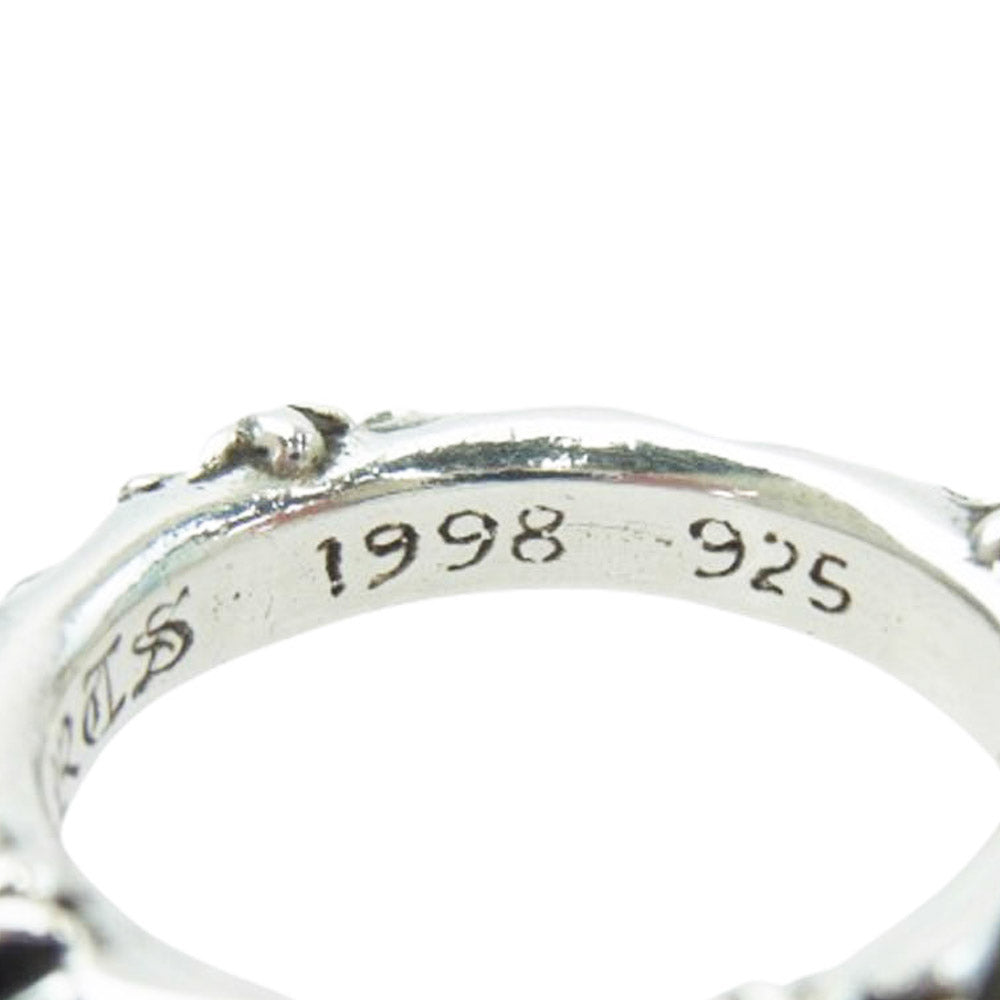 CHROME HEARTS クロムハーツ（原本無） SBT BAND SBTバンド リング アフター4Pサファイア シルバー系 15.5号【中古】