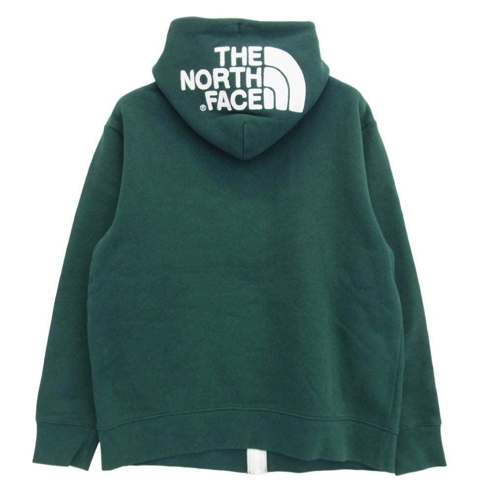 THE NORTH FACE ノースフェイス NT11530 リアビュー スウェット 裏起毛 フーディ ジップパーカー グリーン系 M【中古】