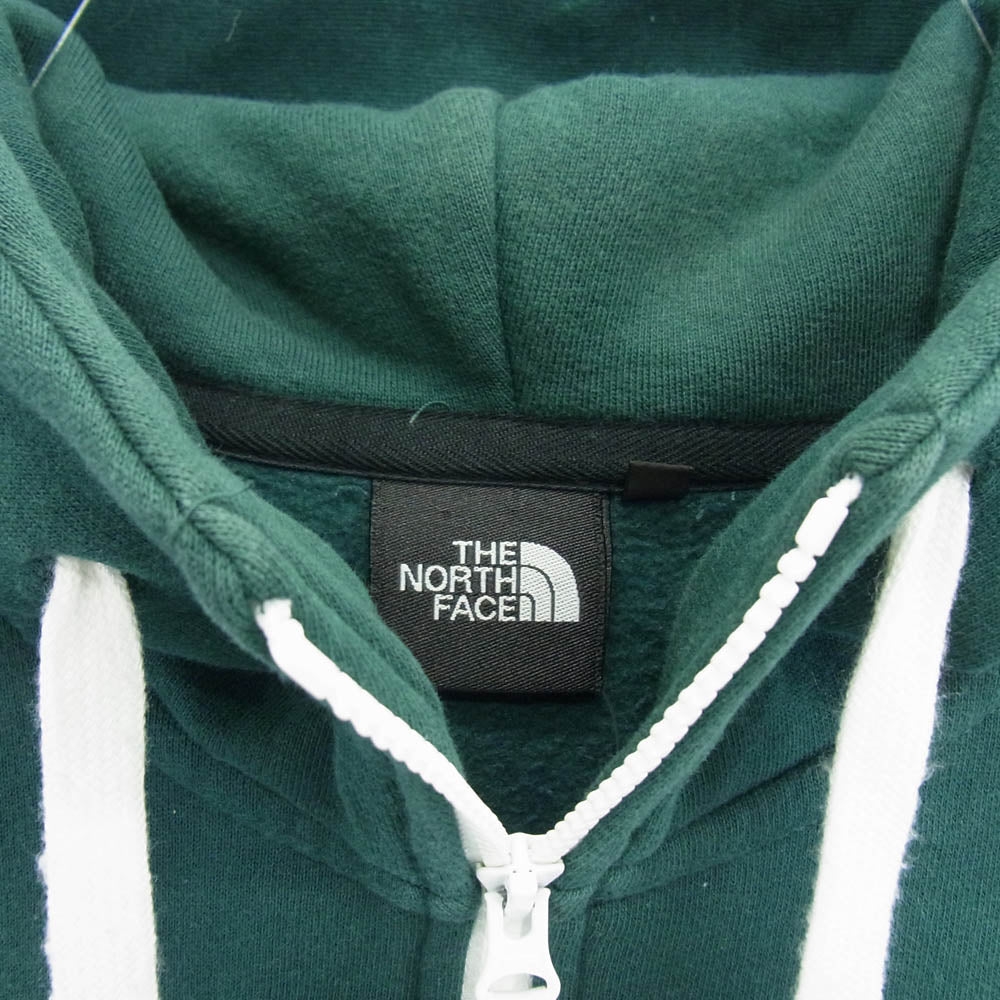 THE NORTH FACE ノースフェイス NT11530 リアビュー スウェット 裏起毛 フーディ ジップパーカー グリーン系 M【中古】