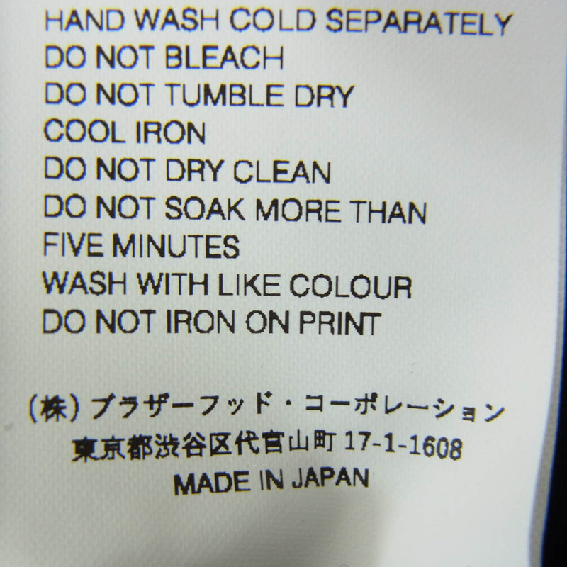 857 胸ロゴ刺繍の超ワイド LADMUSICIAN ミニマル日本製ネイビー