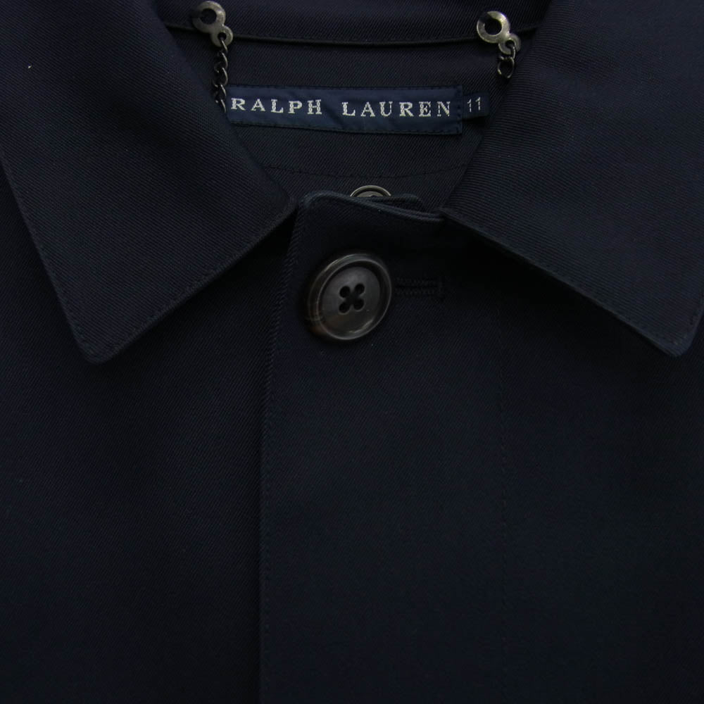 RALPH LAUREN ラルフローレン 着脱可ライナー付 ステンカラーコート ダークネイビー系 49【中古】